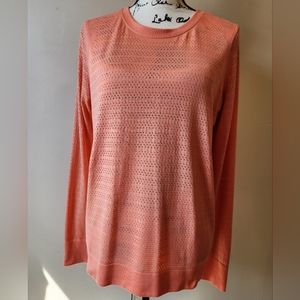 Lululemon Swiftly Tech Long Sleeve Shirt, Size 12, Light Orange/EUC nonsmoking